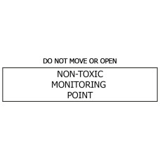 Non Toxic Monitoring Point Label